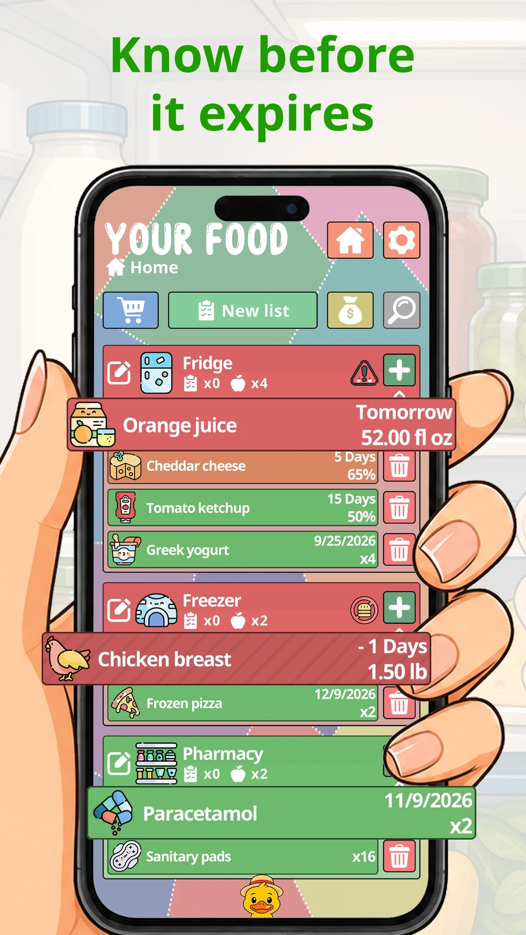 Know before it expires, Your Food on a Phone
