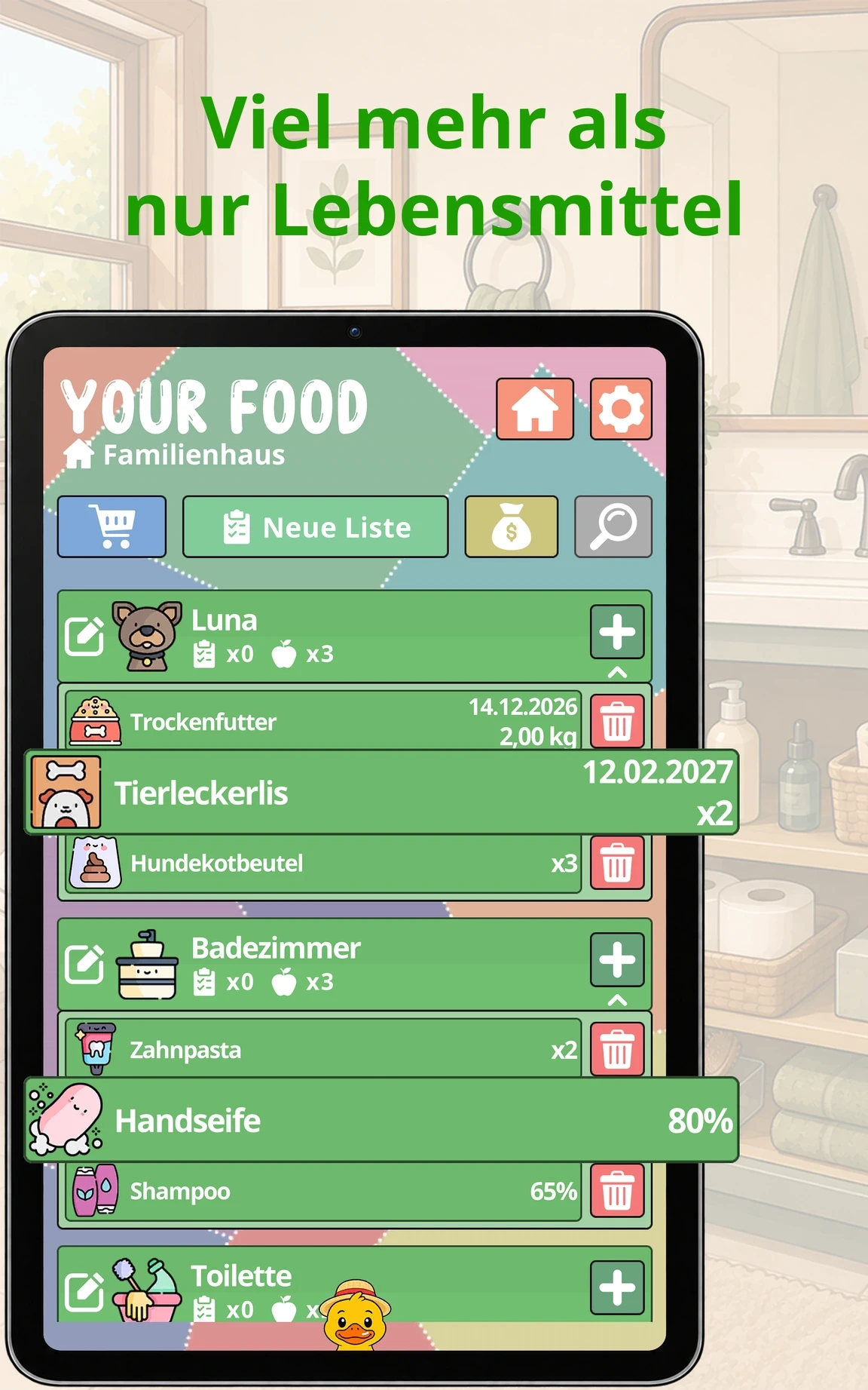 Viel mehr als nur Lebensmittel — Your Food auf dem Tablet