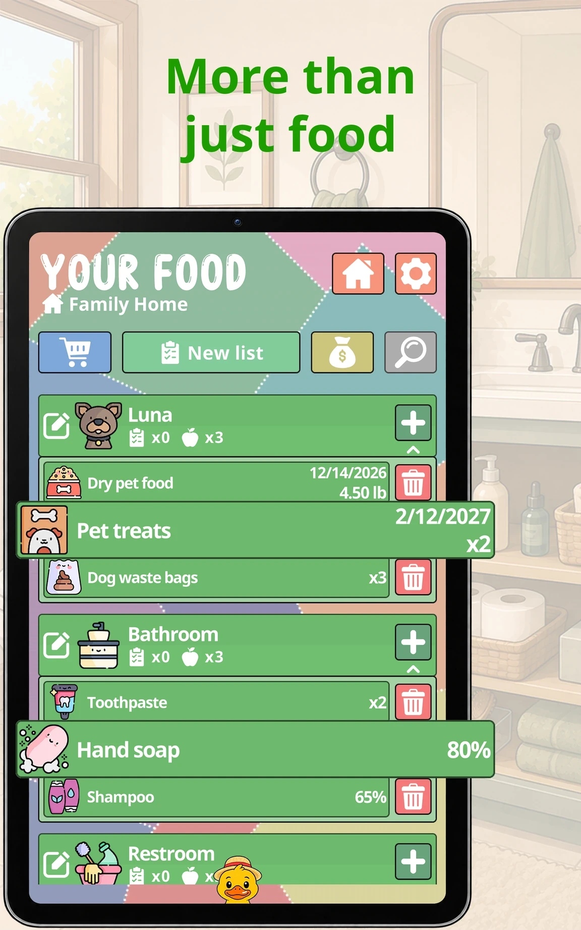 More than just food, Your Food on a Tablet